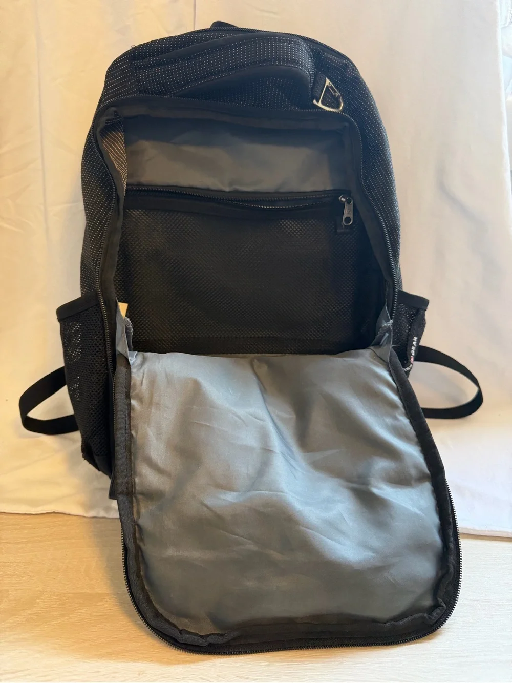 SwissGear Black Backpack with Red Accent